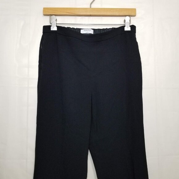 Babaton Frederick Pant Slim-leg trouser black sz 6 high rise pull on elastic - Picture 3 of 9